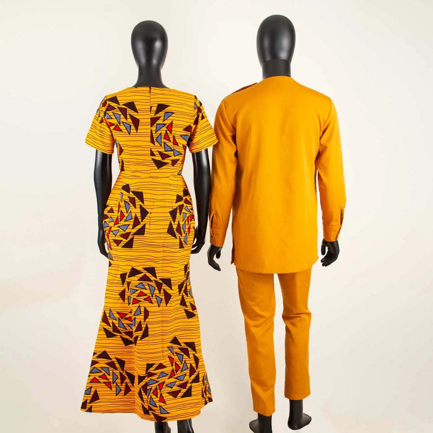 Matching African Attire Couples Clothing  Women Print Long Dresses Men Outfits Top and Pant Sets